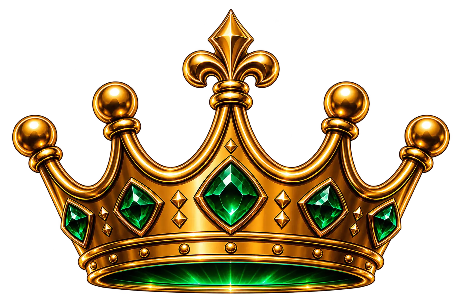 crown on top of a controller rank and play logo icon